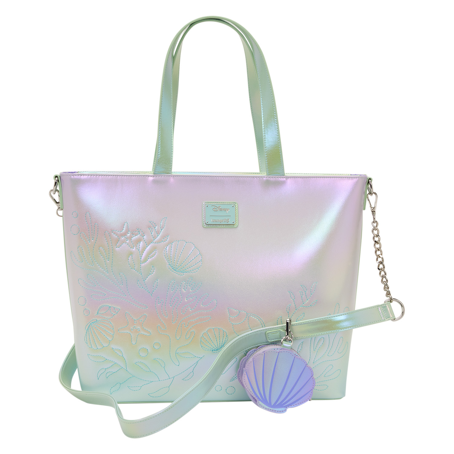 Ariel & Flounder Tote Bag with Coin Bag - Disney Loungefly The Little Mermaid