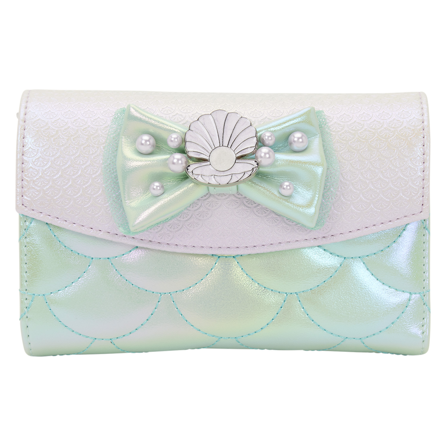 Iridescent Pearl Flap Wallet - Disney Loungefly The Little Mermaid