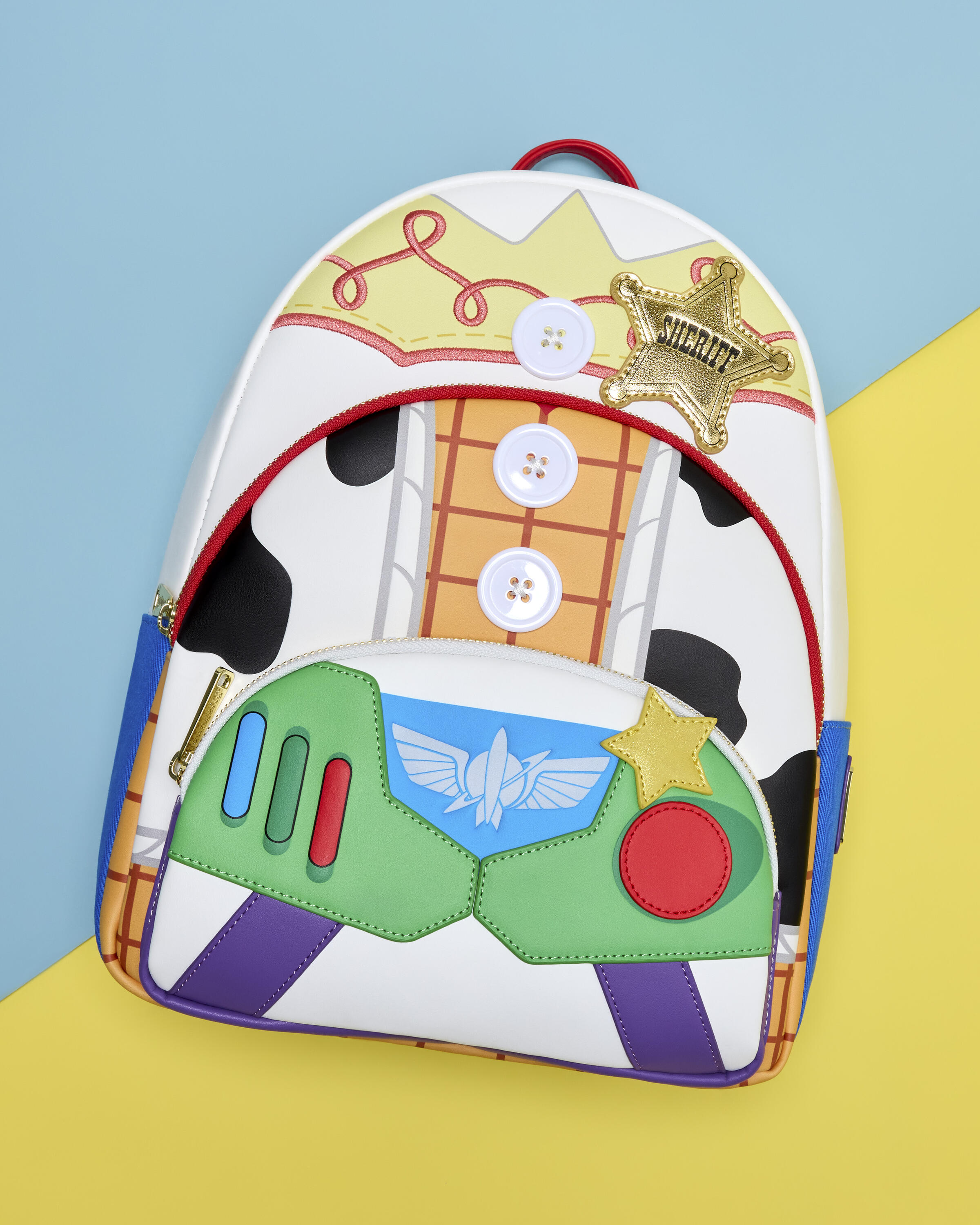 Triple Pocket Mid-Size Backpack - Disney-Pixar Loungefly Toy Story 5