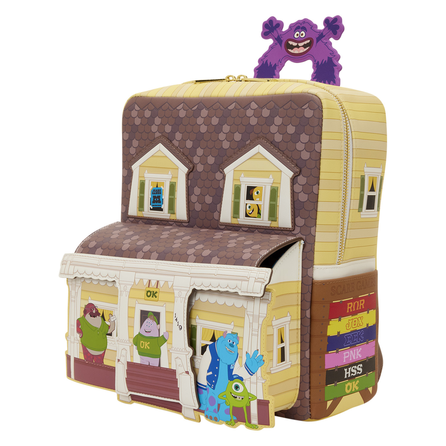 Oozma Kappa House Figural Mini Backpack - Disney-Pixar Loungefly Monsters  University