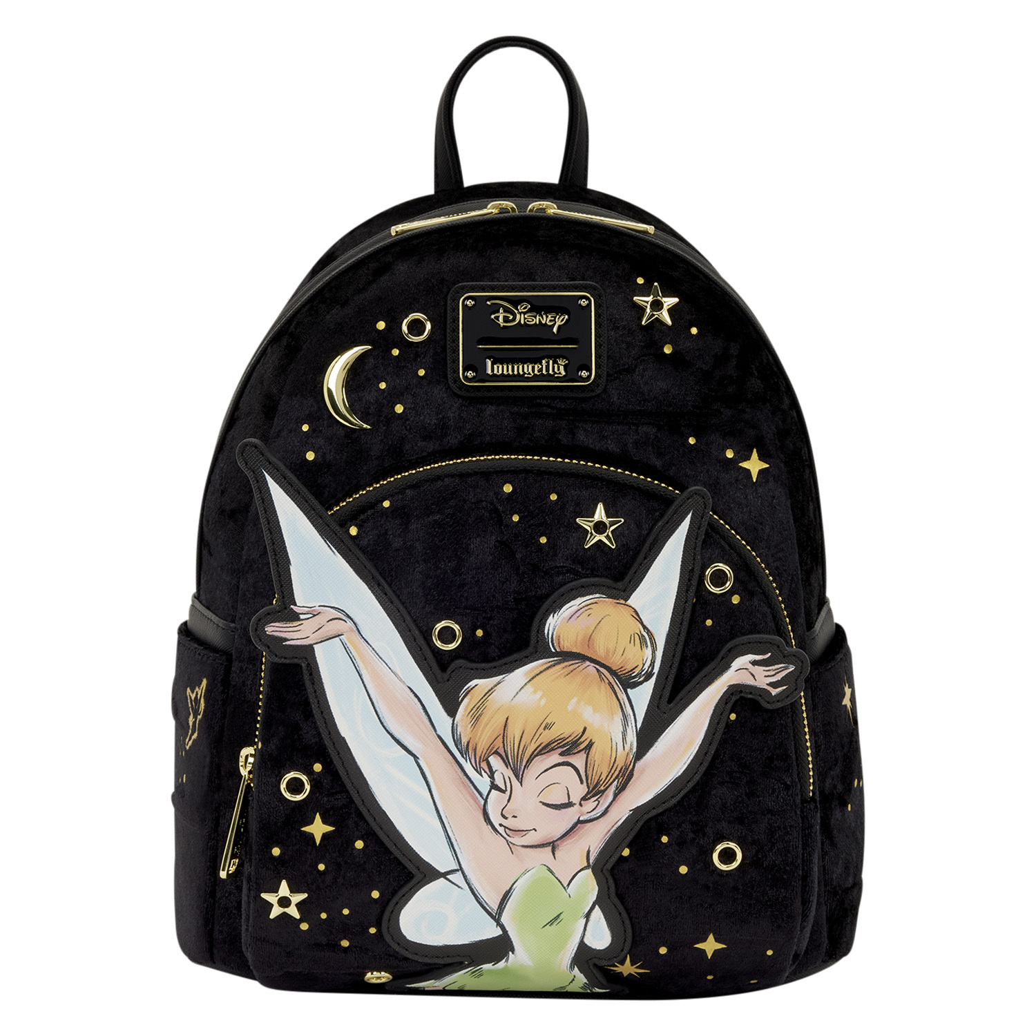 Tinker Bell Pixie Dust Velvet Mini Backpack - Disney Loungefly Peter Pan