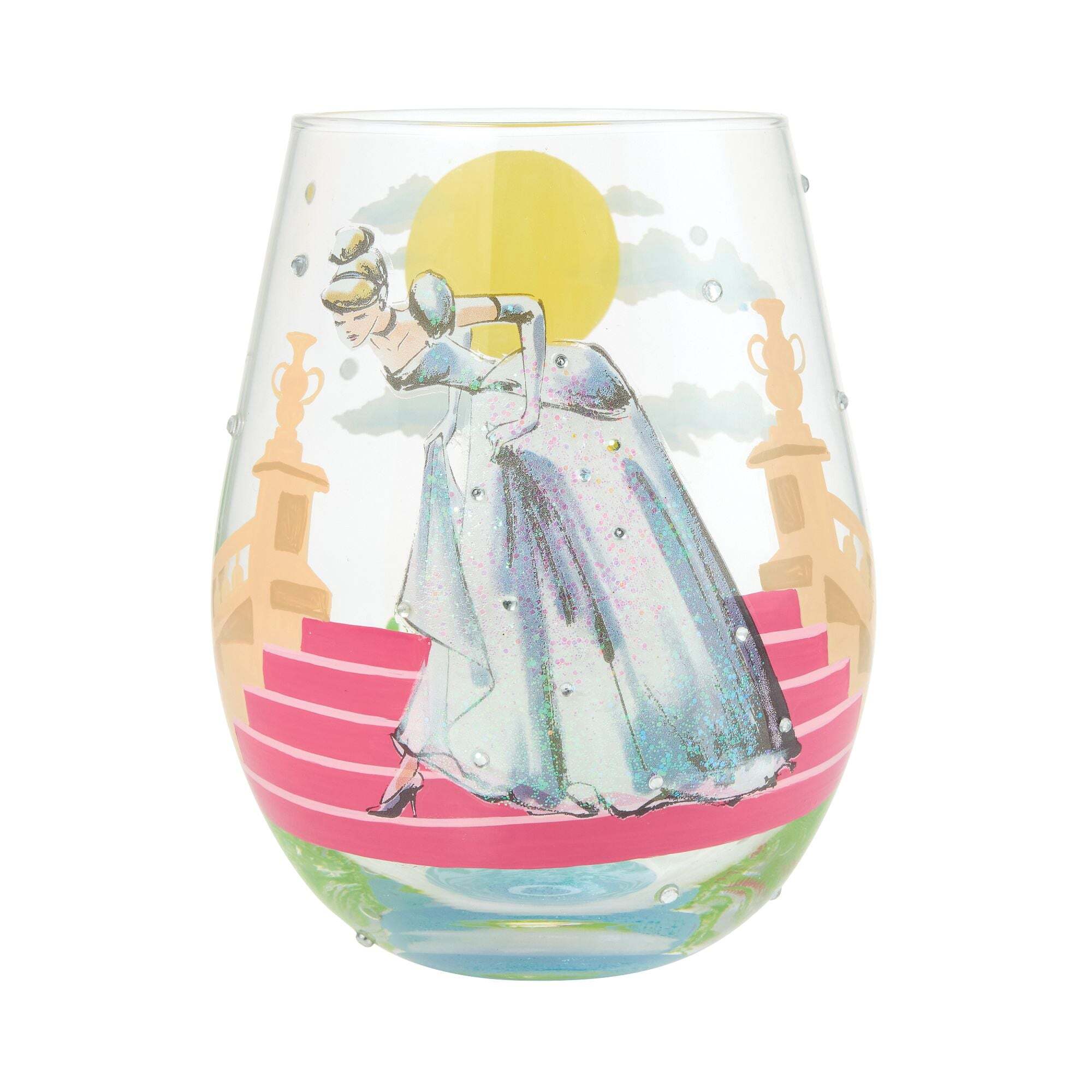 IF THE SHOE FITS CINDERELLA STEMLESS GLASS - DISNEY LOLITA