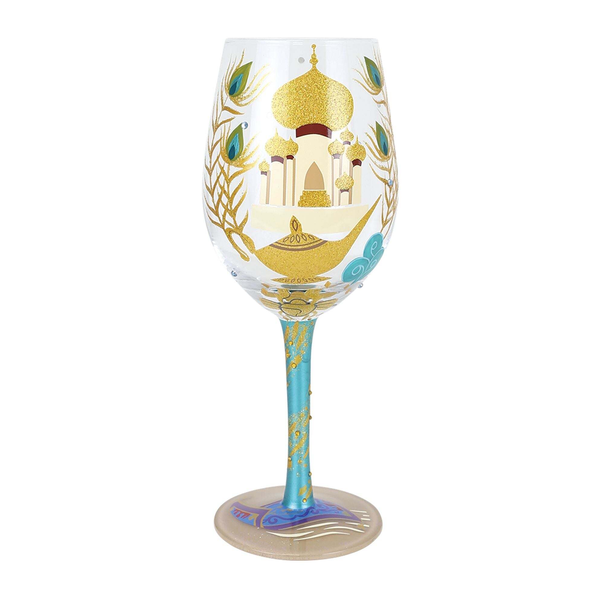 "SHOW ME THE WORLD" JASMINE WINE GLASS - DISNEY LOLITA