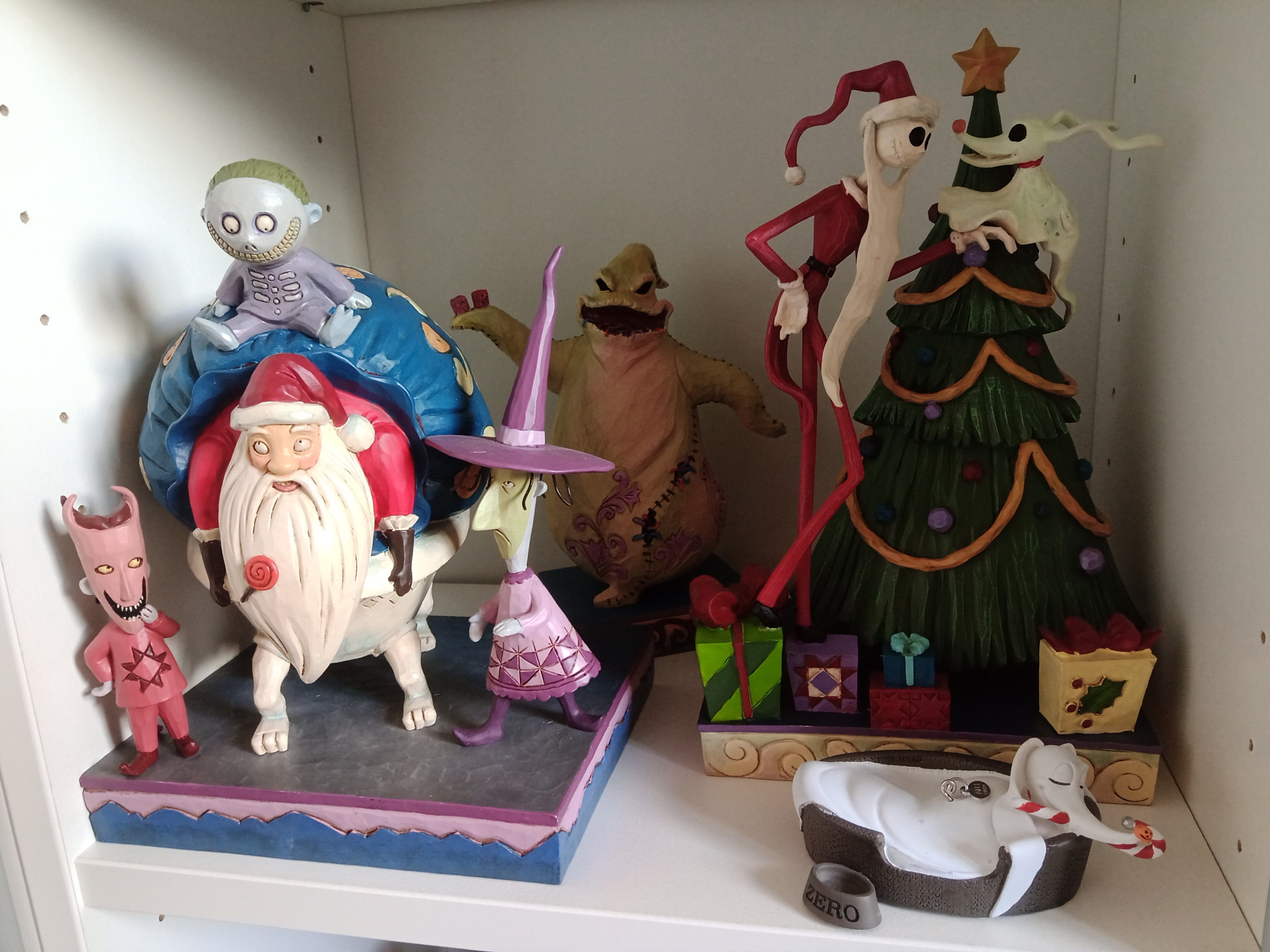 SANTA JACK & ZERO レジンフィギュアコレクション Disney Showcase | Santa Jack & Light Up Zero | Figurine – Enesco